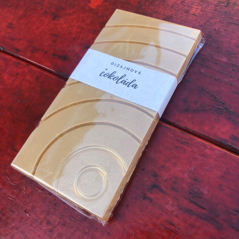Dizajnová čokoláda s posypom – Gold